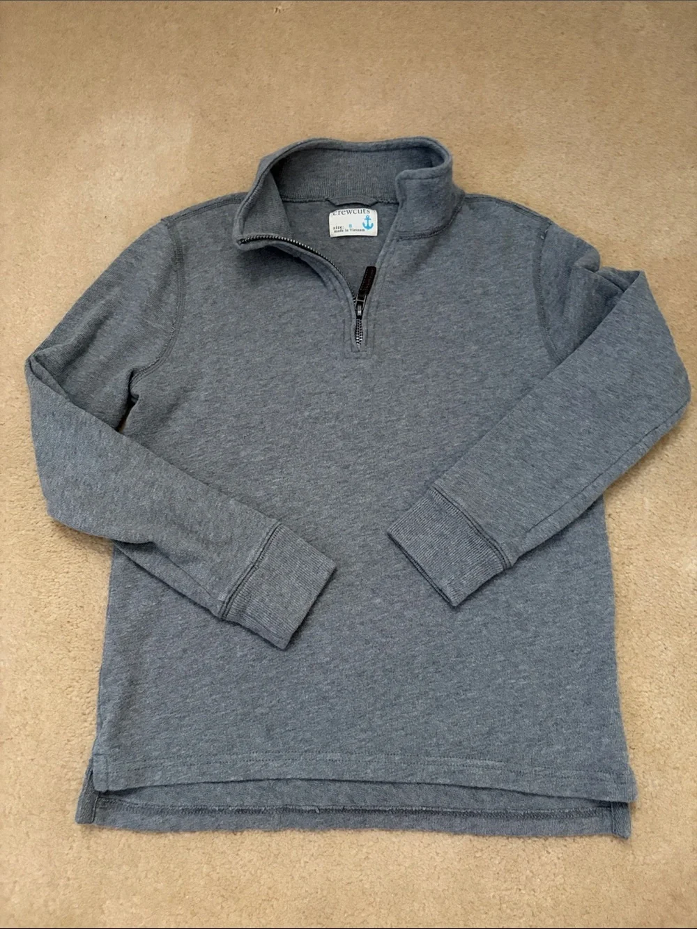 Crewcuts Gray Half-Zip Pullover